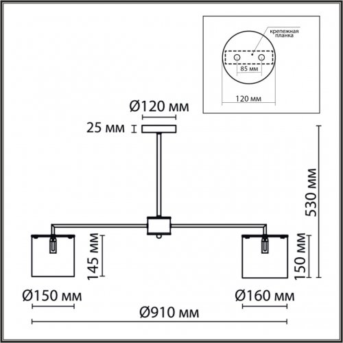 Люстра потолочная Lumion Suntori цвет хром, белый арт. 6591/8  8*40W E14