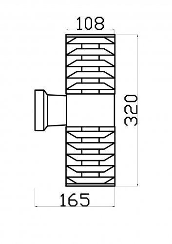 Настенный светильник (бра) Outdoor Bronx O576WL-02GR