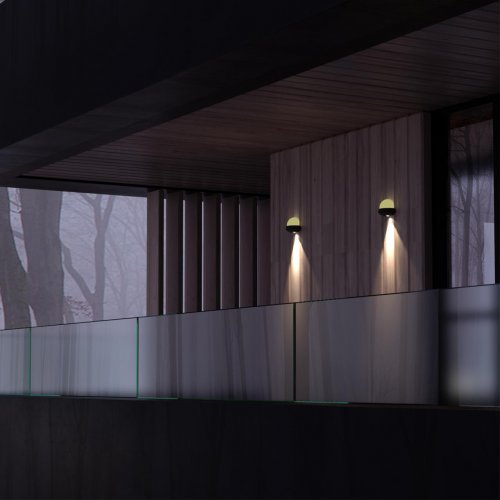 Ландшафтный настенный светильник Novotech Street 358566 7W темно-серый