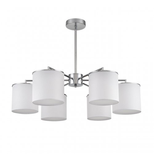 Люстра потолочная Lumion Suntori цвет хром, белый арт. 6591/6  6*40W E14