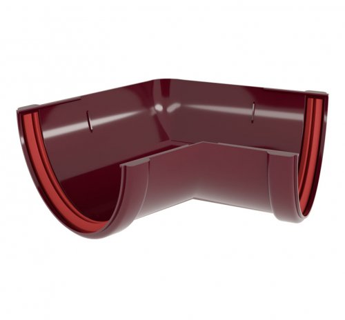 Угол желоба 135 град.Классика 120 ПВХ Grand Line бордо RAL 3005