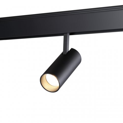 Трековый светильник для низковольтного шинопровода Novotech Shino 358526 15W черный