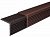 Уголок торцевой равнополочный Holzhof Коричневый 3000x56x56 мм