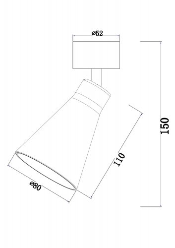Потолочный светильник Technical Virar C061CL-01W 10W белый