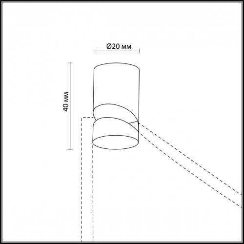 Хромированное крепление для линии Lucas Odeon Light 3897/H