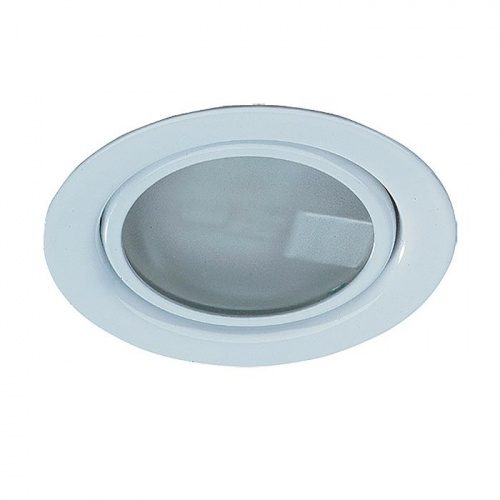 Встраиваемый неповоротный светильник с защитным стеклом (лампа в комплекте) Novotech Flat 369344 G4 20 Вт