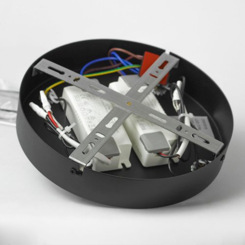 Люстра подвесная Lussole Macon цвет черный арт. LSP-7306 3000K 1*77W LED