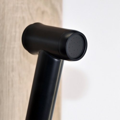 Смеситель Elghansa 35 mm SquareLine 34Q0743-Black (Set-84) встраиваемый для гигиенического душа черный