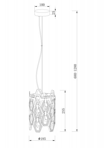 Подвесной светильник Maytoni Tissage MOD490PL-01G