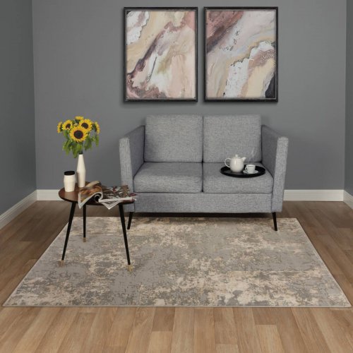 Турецкий ковер Lion 5473 Grey/Grey 1,5x0,8 м прямоугольный