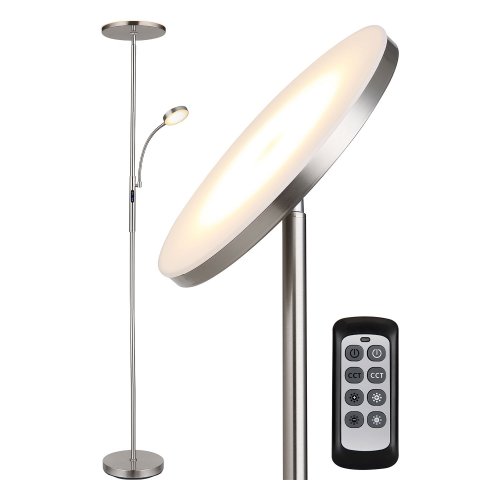 Торшер Lussole Carmel LSP-0903 30+5W никель матовый